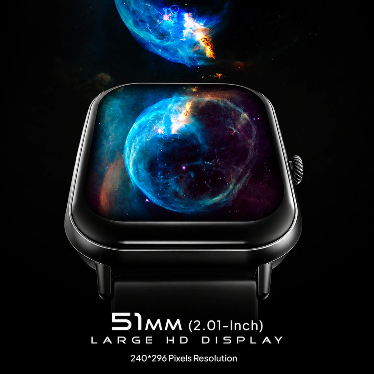 Budverse H9 PRO MAX SMART WATCH. Smartwatch (DARK BLACK Strap, FREE)