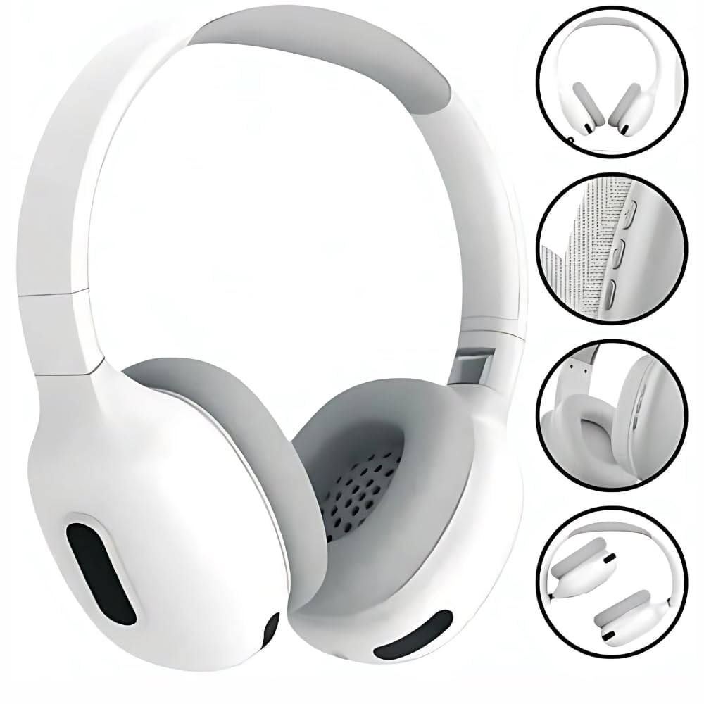 Budverse Over-Ear Wireless Bluetooth Headphones with Foldable Compact Design
