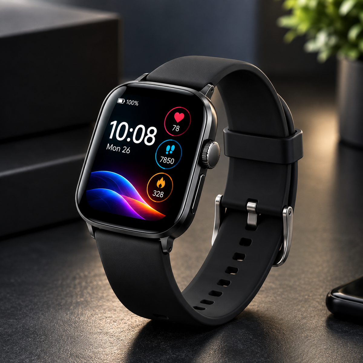 Budverse Smartwatch + Earbuds Combo with Wi-Fi & Bluetooth Calling, Android Apps, GPS, HD Camera & Health Monitoring
