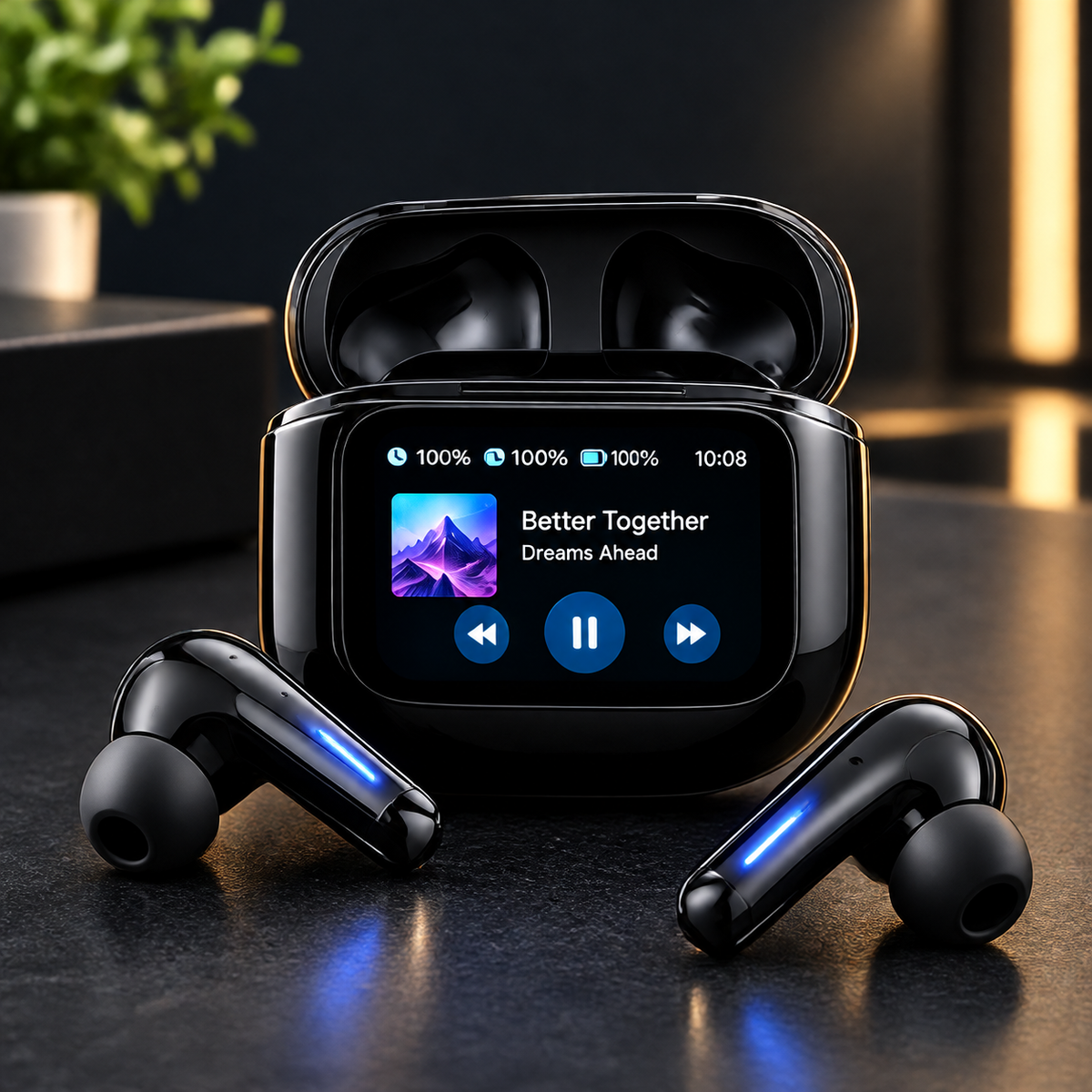 Budverse Smartwatch + Earbuds Combo with Wi-Fi & Bluetooth Calling, Android Apps, GPS, HD Camera & Health Monitoring
